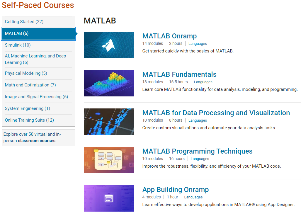 MATLAB Online Training Course